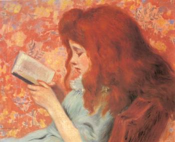 Federico Zandomeneghi : Young Girl Reading